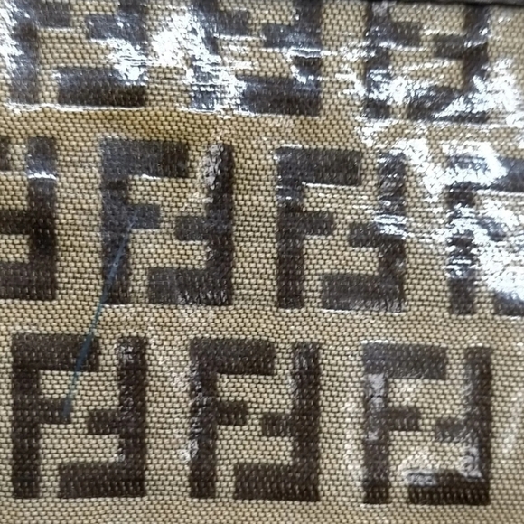 Fendi Glossy Vinyl Zucchino Monogram Bag - Picture 9 of 9